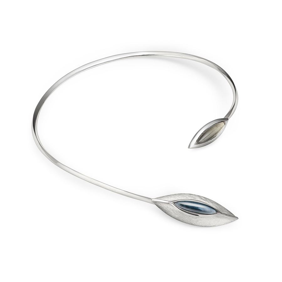 Double almond necklace AURUM | CL MANDORLEARGENTO
